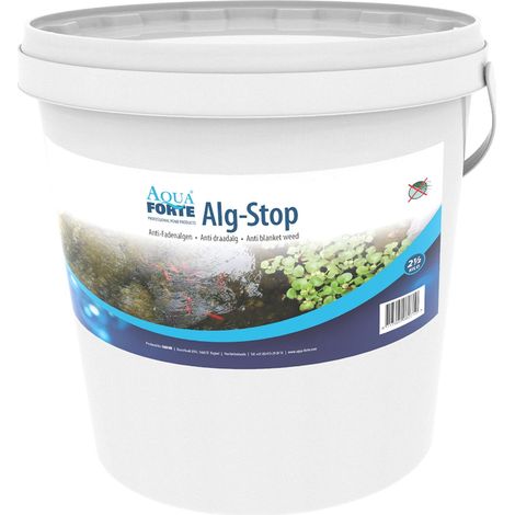 AQUAFORTE – Anti alghe filamentose Medio, Alg Stop Anti Prodotto Anti alghe 2,5 kg, Bianco, 21 x 21 x 14,5 cm, sc810 (1/5)