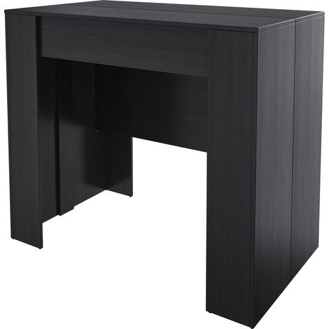 Tavolo Consolle Allungabile Oslo Plus Fino A 2.37 Metri, Tavolo 10 Posti Salvaspazio Multiposizione, Design Moderno Ed Elegante, Consolle Per Casa E Ufficio, 78 x 51 x 90 cm, Colore Nero (1/5)