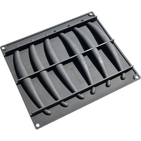 Stampi in silicone con 6 cavità, baccelli color vaniglia e nero