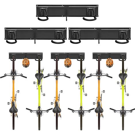 Support mural vertical réglable pour vélos, rangement multiple, VTT, vélo électrique (1/5)