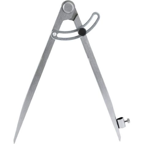 Professioneller Holzzirkel mit Flügel und Bleistifthalter, idealer großer Zirkel für Geometrie, Zeichnen, Entwerfen, perfekter Bleistiftzirkel für Schreiner (200 mm) (1/5)