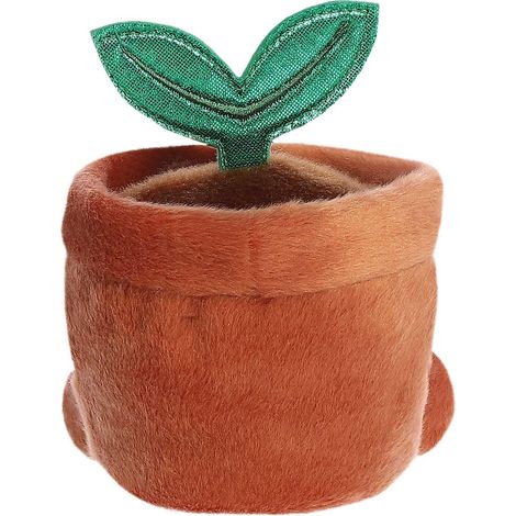 Planta en maceta de peluche Aurora Palm Pals, 11 cm