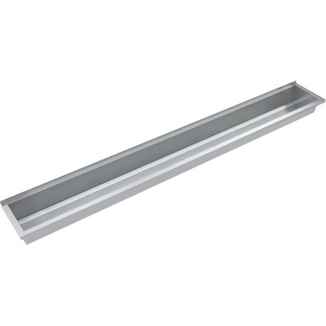 KWC AR Waschrinne, PLANOX, Edelstahl,  W.-Mont., 3000x210x382 mm, o. Arm-bank