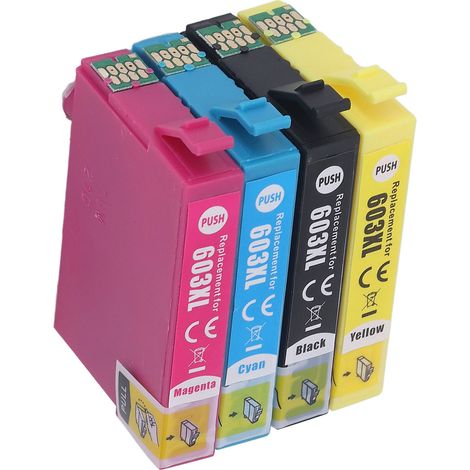 Cartouche d'encre 603XL BK C M Y 4 couleurs, remplacement pour imprimante XP 2100, pack de 4 cartouches noir, cyan, magenta, jaune (1/5)