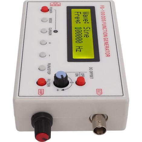 Signalgenerator DDS 1 Hz–500 kHz Sinus 1 Hz–20 kHz Rechteck Sägezahn Dreieckwelle Zubehör (1/5)