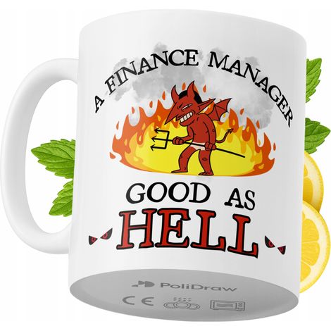 Lustige Kaffeetasse mit witzigem Textdesign für Finanzmanager – ideal für Geburtstage, Namenstage und Feiertage. Hochwertige Tasse für besondere Anlässe im Homeoffice oder Büro. Farbe: Weiß, 330 ml.