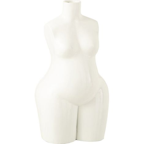 Vase Design Corps "Femme" 47cm Blanc (1/3)