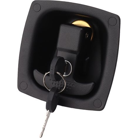 T-Griff-Türschloss, Lochabstand 4x6 mm, Zinklegierung, klappbarer Drehriegel für Werkzeugkasten, Eingangsbereich, Wohnmobil, Boot (1/5)