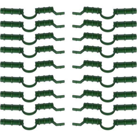 Pinces de fixation, clips de fixation, accessoires pour serre, lot de 20. Accessoires pour serre, clips de fixation pour bâche de protection pour jardin et serre. (1/5)