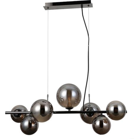 Italux Canello Moderna lámpara colgante de techo con barra de 7 luces, G9 (1/3)