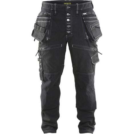 Pantalón de trabajo Blaklader X1900 negro talla 52 cómodo duradero