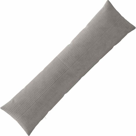 vidaXL Housse de coussin ALMELO Gris clair 40 x 145 cm velours côtelé - maison aménagement maison (1/5)