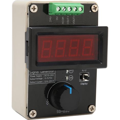 Einstellbarer 4-20-mA-Signalgenerator, 0-10-V-DC-Analogstrom- und Spannungssimulator