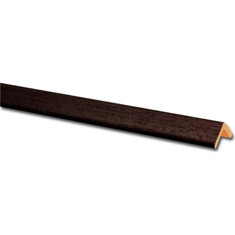 Paraspigolo liscio in legno noce scuro 28x28 mm cm 300 protezione angolare per interni