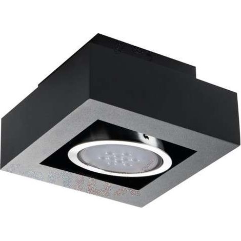 Spot plafond Kanlux STOBI ES111 carré noir orientable (1/4)