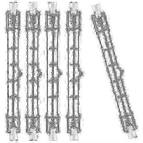 Lot de 10 ampoules halogènes R7S 118 mm 230 W 230 V à intensité variable (1/5)