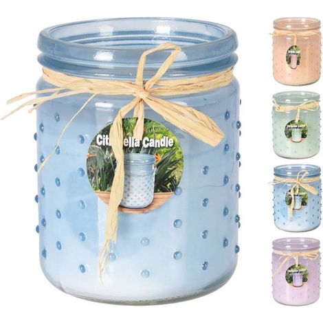 CANDELA ALLA CITRONELLA cm 10 x 12