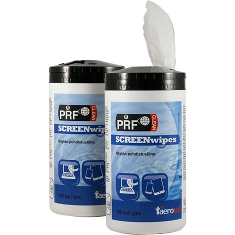Toallitas limpiadoras de pantalla antiestaticas y antibacterianas prf 100 piezas