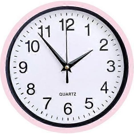Orologio da parete silenzioso, senza ticchettio, con numeri grandi e quadrante rotondo. (1/5)