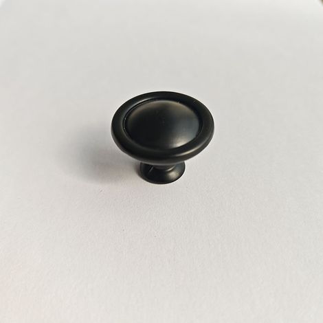 8 pièces Poignées de porte d'armoire noire, poignées de porte de cuisine rondes, poignées de porte du tiroir, meubles avec vis ，30 mm