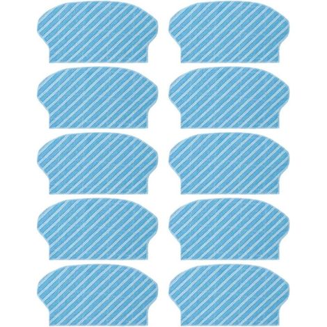 CSPARKV Chiffon de vadrouille for aspirateur, for Midea, for balayage robotique M6/M61/M62/M63/M64/M6, utilisation sèche et humide, chiffons de vadrouille, nettoyage des sols Tampons de nettoyage(10 P
