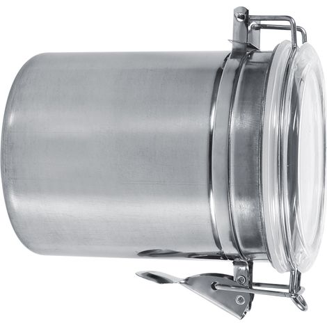Boîte de Rangement Alimentaire Acier Inoxydable pour Sucre, Thé, Café (Grande) (1/5)