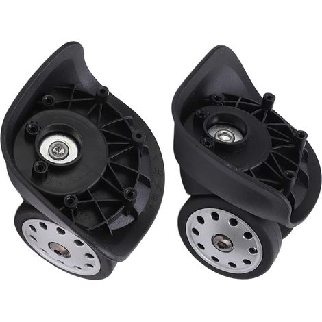 roulettes de Bagage pour Valise, durables, résistantes à l'usure, faciles à Installer, roulettes de Rechange pour Valise, muettes de Grande Taille, Pratiques avec vis pour Sac de(Grand Noir) (1/5)