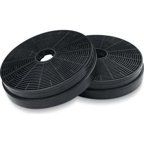 Lot de 2 Filtres à Charbon Actif Ø175mm pour Hotte Cuisine, Compatible Respekta Miz0031 et Klarstein, Recirculation (1/4)