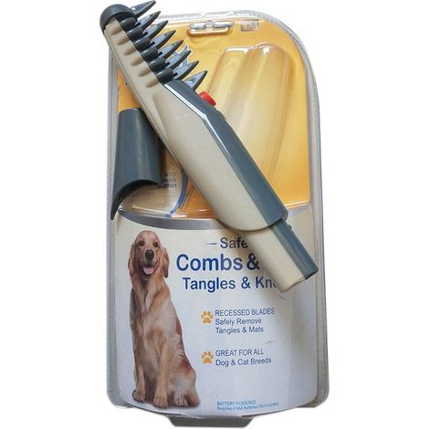 Peigne de beauté pour chien, tondeuse électrique pour poils de chat, tampon pour éliminer les nœuds (1/4)