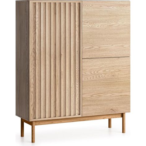 AX LIVING Schlafzimmer Kommode Santarco K3T – 106 cm, Eiche Cremona