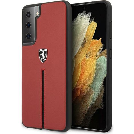 Ferrari FEOSIHCS21MRE S21+ G996 rosso/rosso custodia rigida Off Track Pelle Striscia di Nylon (1/5)