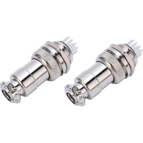 Stück Flugzeugsteckverbinder aus Zinklegierung, Stecker und Buchse, 20 mm, AC/DC 250 V, 15-polig (1/5)