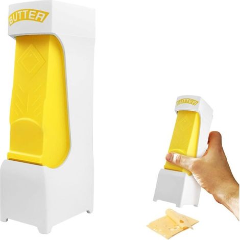 Dispenser multifunzionale per burro e formaggio – Design ergonomico, acciaio inox spazzolato, 2 in 1 per cucine moderne.
