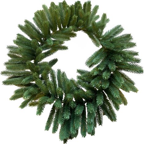 Ghirlanda corona verde fuori Porta 60cm per decorazioni addobbi di natale in silicone casa festone natalizio Negozio Porte Interni Esterno (1/4)