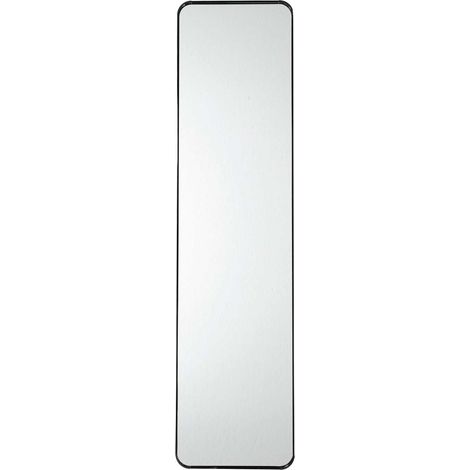 Miroir de Porte 30x120 cm Design Moderne Noir (1/5)