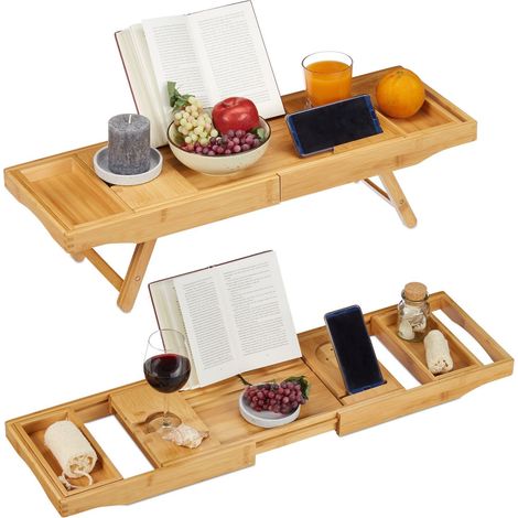 Badewannenablage und Serviertablett 2-in-1