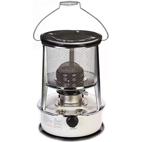 Stufa a cherosene, stufa a cherosene portatile, stufa a cherosene per olio combustibile, stufa da campeggio, stufa a cherosene per campeggio, stufa a cherosene, stufa da pesca invernale, bianco, 6 l