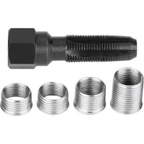 M14 Spark Plug Repair Kit, 5 Pcs 14mm Spark Plug Thread Repair Kit, Thread Repair Kit (1/4)