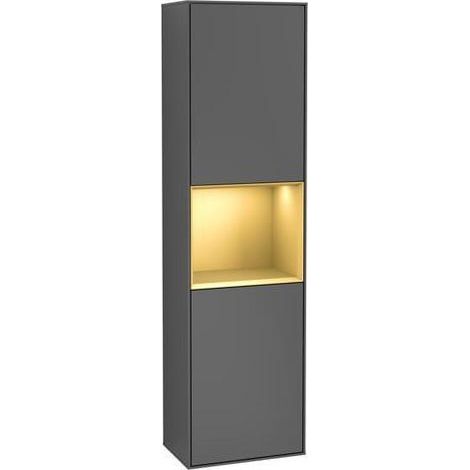 VB Hochschrank Finion F46 418x1516x270mm mit Beleuchtung FK/RE/AP: GK/HF/- (1/4)