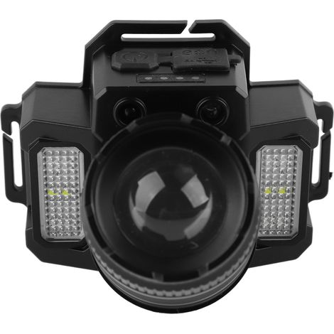 Lampe frontale LED puissante pour le travail en extérieur, la pêche et la randonnée (1600 mAh). (1/5)