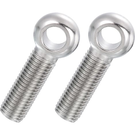 2 Pcs Boulon à Œil M20x75mm Boulon à Œillet de Levage pour Balancement d'Épaule, Vis Filetage Complet en Acier Inoxydable 304, Filetage Métrique Trou Coulissant, Couleur Argentée (1/5)
