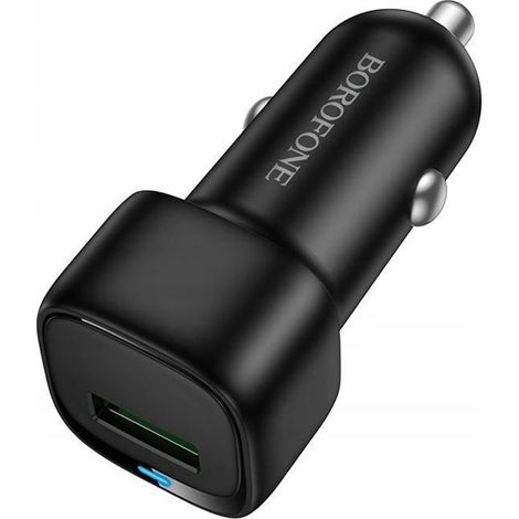 Cargador de coche negro - OEM - Carga rápida - 18 W - Universal - BZ34 Cloud QC 3.0 (1/2)