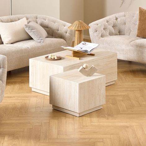 Dice table basse beige. (1/5)