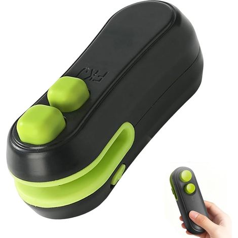 Scellant et Coupeur Sous Vide Portatif, 1 pièce Mini Scelleur, Sacs Scelleur Thermique 2 en 1 avec Cutter, Snack Mini Pocket Sealer, pour les Sacs Scelleuse Alimentaire Collations (1/5)