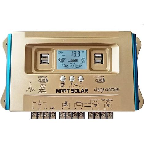 60A Monoblock Solar and Wind Hybrid Charge Controller Dual USB Solar Panel Charge Controller MUMU (1/4)