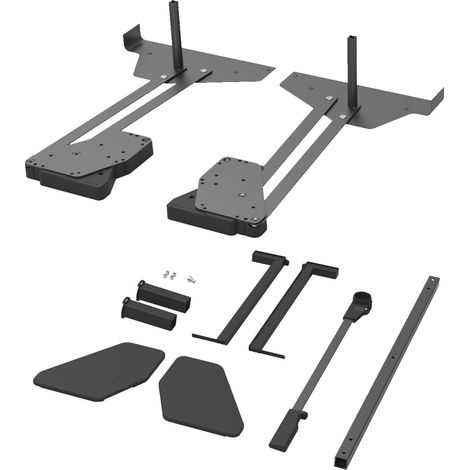 Kesseböhmer Conero Kleiderlift Top - Kleiderschrank Organizer mit Kleiderstange und Griffstange für Lichte Schrankbreite 805-988mm, Stahl/Kunststoff schwarz pulverbeschichtet (1/5)