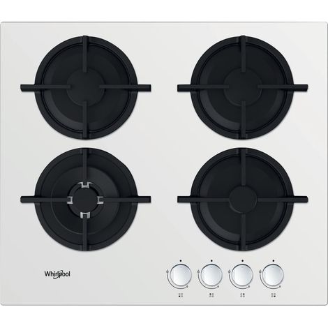 Whirlpool AKT 625/WH hobs Negro, Blanco Integrado 60 cm Encimera de gas 4 zona(s) (1/5)