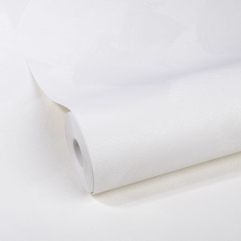 Vliestapete - Basic stuc off Weiss - 10m x 52cm (1/3)