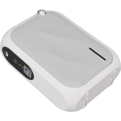 Diffuseur d'air XS105 200 m³, diffuseur d'aromathérapie, minuteur, application Bluetooth, humidificateur mural USB 140 ml avec batterie intégrée, gris, idéal pour les hôtels. (1/5)