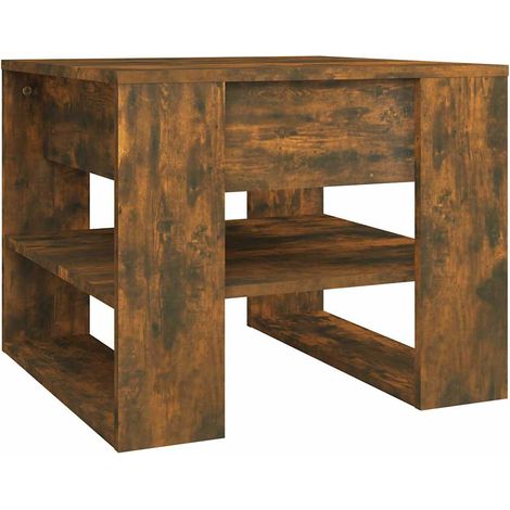 Maison Exclusive - Mesa de centro madera de ingeniería roble ahum (1/5)